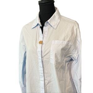 Peacebird Women’s Oversized Button-Up L/S Top/Shirt